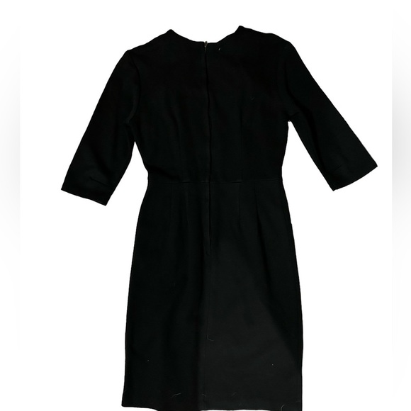 Vintage 60s Wool Dress LBD Madmen - Picture 2 of 2